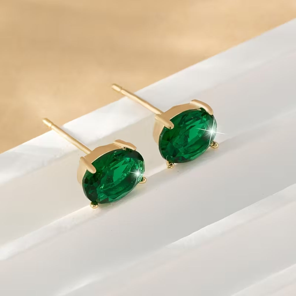 Gleam owalne kolczyki