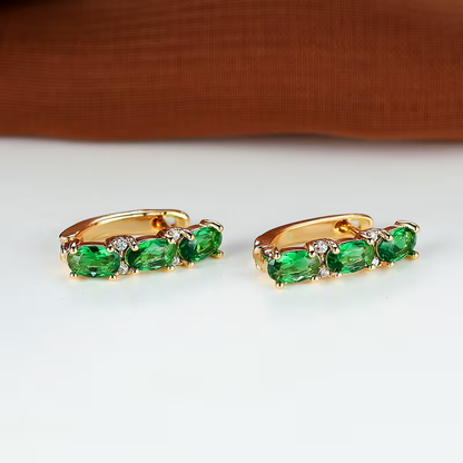 Trio Zielonych Kolczyków