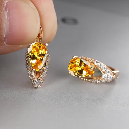 Kolczyki w kształcie kropli