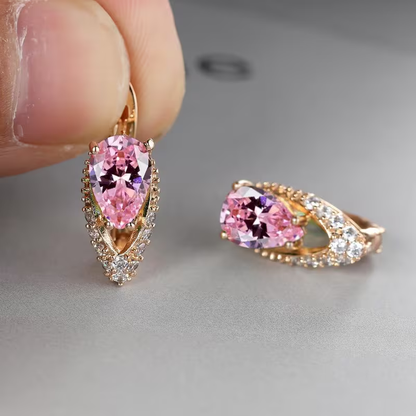 Kolczyki w kształcie kropli