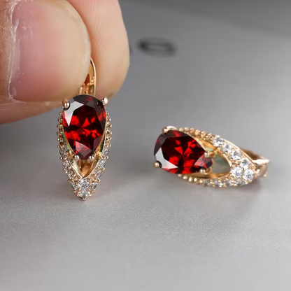 Kolczyki w kształcie kropli